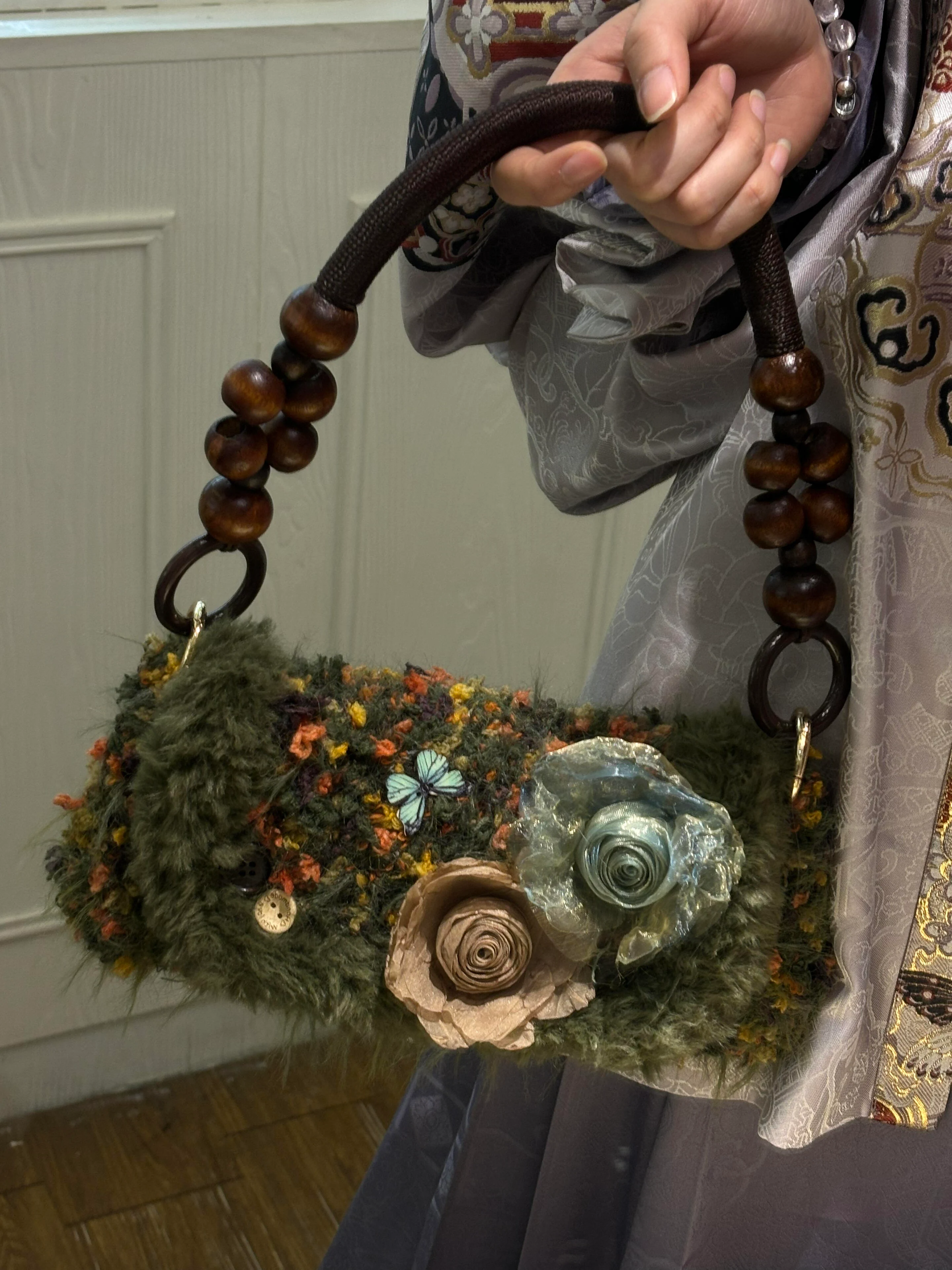 【🍃 Green Field Series】French Hand-woven Lady Bag